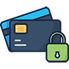 Secure Payment, credits cards and padlocks